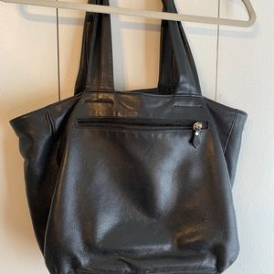 La Bagagerie Black Leather Bag Purse